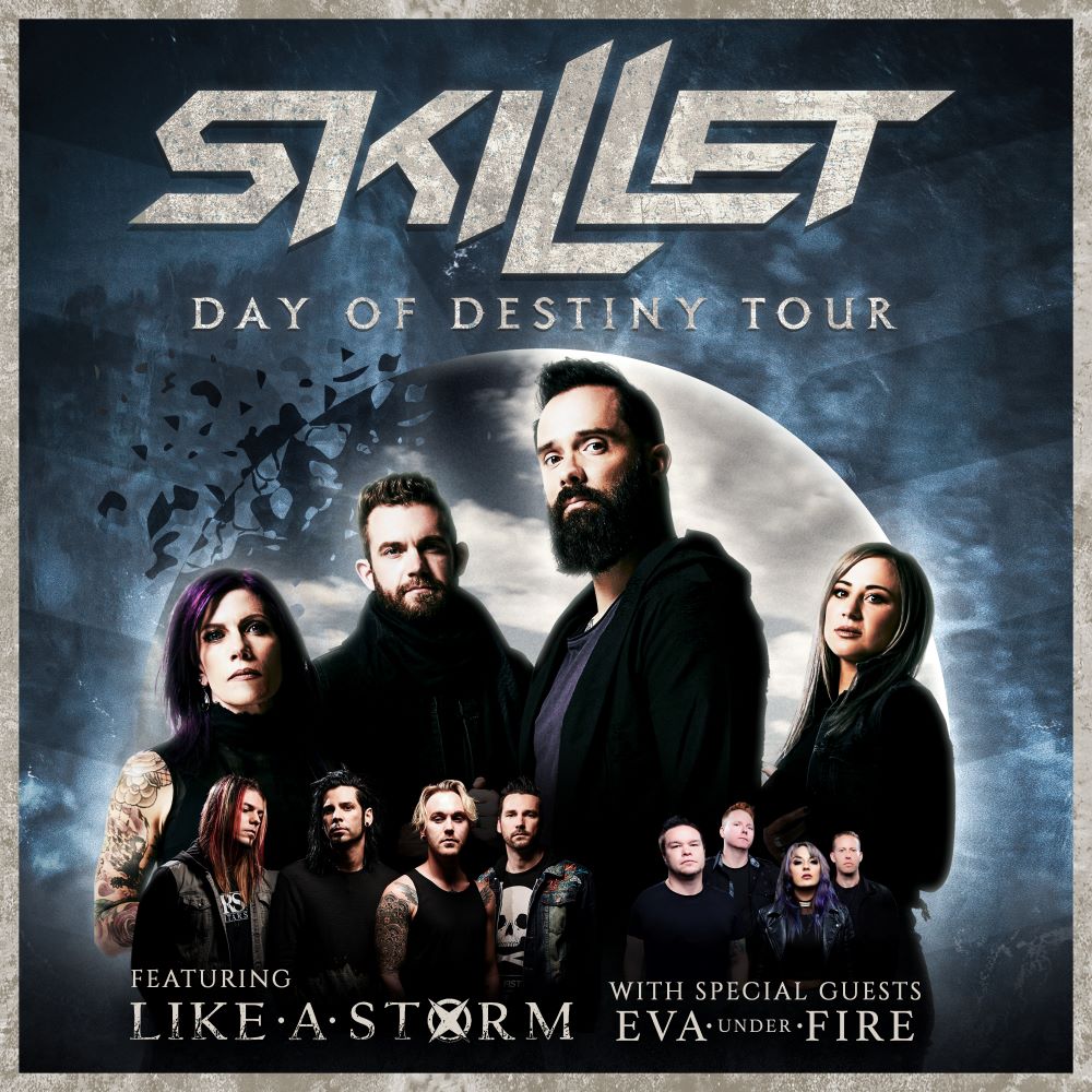skillet day of destiny tour setlist